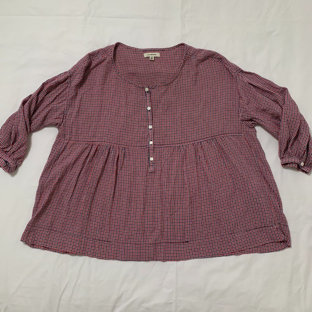 Max Studio Women´s Red Cropped Top, Size S